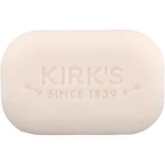 KIRK'S, 100% PREMIUM COCONUT OIL GENTLE CASTILE SOAP, FRAGRANCE FREE, 3 BARS, 4 OZ / 113g EACH