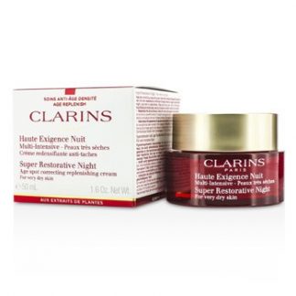 CLARINS SUPER RESTORATIVE NIGHT AGE SPOT CORRECTING REPLENISHING CREAM - FOR VERY DRY SKIN 50ML/1.6OZ