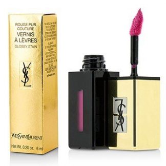 YVES SAINT LAURENT ROUGE PUR COUTURE VERNIS A LEVRES POP WATER GLOSSY STAIN - #206 MISTY PINK 6ML/0.2OZ