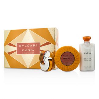 BVLGARI OMNIA INDIAN GARNET COFFRET 3PCS GIFT SET FOR WOMEN