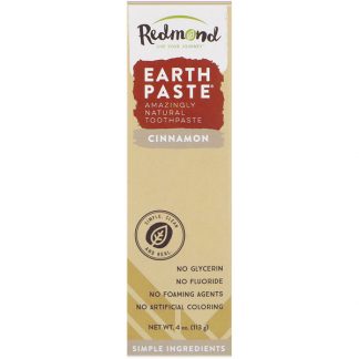 REDMOND TRADING COMPANY, EARTHPASTE, AMAZINGLY NATURAL TOOTHPASTE, CINNAMON, 4 OZ / 113g