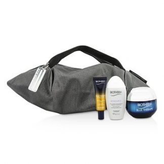 BIOTHERM BLUE THERAPY X MANDARINA DUCK COFFRET: CREAM SPF15 N/C 50ML + SERUM-IN-OIL 10ML + CLEANSING WATER 30ML + HANDLE BAG 3PCS+1BAG