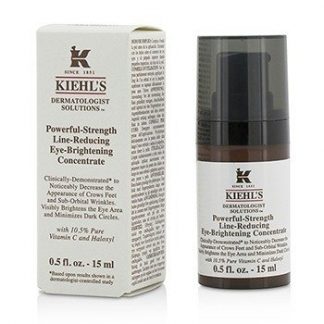 KIEHL'S DERMATOLOGIST SOLUTIONS POWERFUL-STRENGTH LINE-REDUCING EYE-BRIGHTENING CONCENTRATE 15ML/0.5OZ