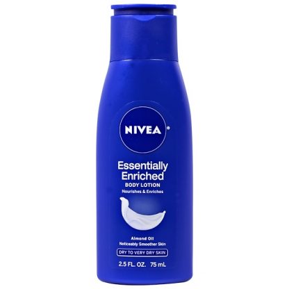 NIVEA, ESSENTIALLY ENRICHED BODY LOTION, ALMOND OIL , 2.5 FL OZ / 75ml