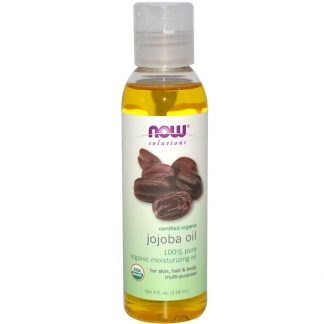 NOW FOODS, SOLUTIONS, CERTIFIED ORGANIC, JOJOBA OIL, 4 FL OZ / 118ml