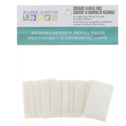 AURA CACIA, AROMATHERAPY REFILL PADS, 10 REFILL PADS