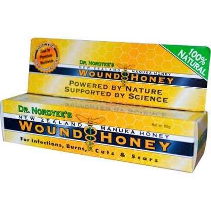 ERAS NATURAL SCIENCES, DR. NORDYKE'S NEW ZEALAND MANUKA HONEY, WOUND HONEY, 80 G