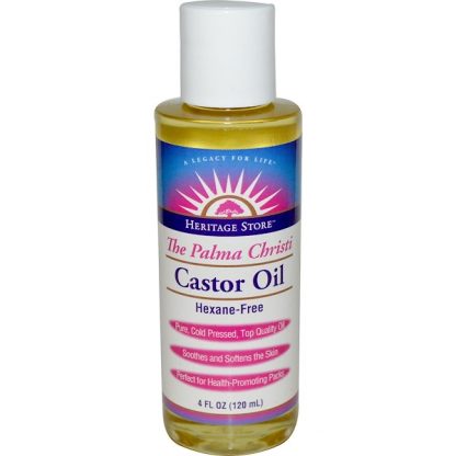 HERITAGE STORE, CASTOR OIL, THE PALMA CHRISTI, 4 FL OZ / 120ml