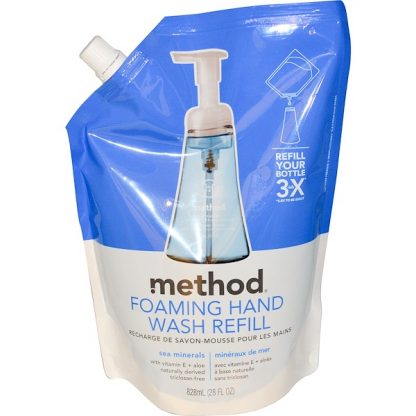 METHOD, FOAMING HAND WASH REFILL, SEA MINERALS, 28 FL OZ / 828ml