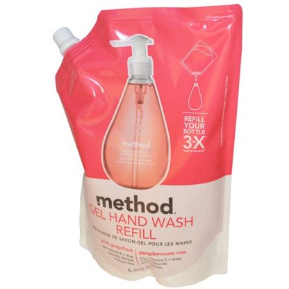 METHOD, GEL HAND WASH REFILL, PINK GRAPEFRUIT, 34 FL OZ / 1 L)