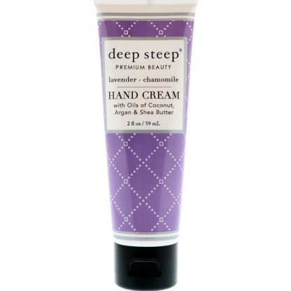 DEEP STEEP, HAND CREAM, LAVENDER CHAMOMILE, 2 FL OZ / 59ml