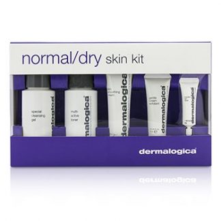 DERMALOGICA NORMAL/ DRY SKIN KIT: CLEANSER + TONER + SMOOTHING CREAM + EXFOLIANT + EYE REAPIR 5PCS