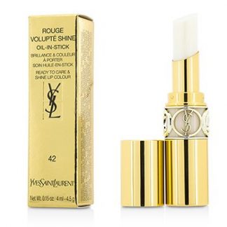 YVES SAINT LAURENT ROUGE VOLUPTE SHINE - # 42 BAUME MIDI MINUIT 4.5G/0.15OZ