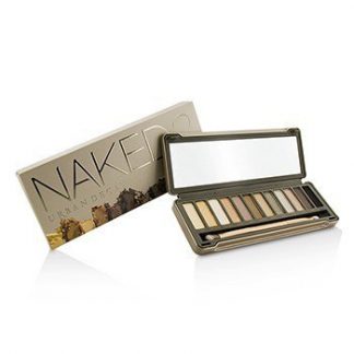 URBAN DECAY NAKED 2 EYESHADOW PALETTE: 12X EYESHADOW, 1X DOUBLED ENDED SHADOW/BLENDING BRUSH -