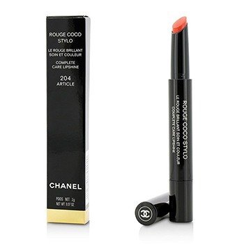CHANEL ROUGE COCO STYLO COMPLETE CARE LIPSHINE - # 204 ARTICLE 2G