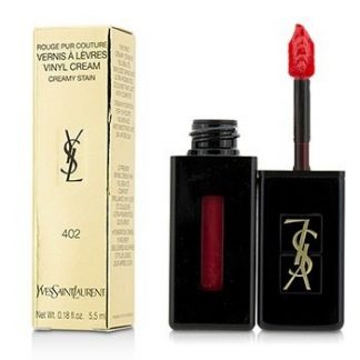 YVES SAINT LAURENT ROUGE PUR COUTURE VERNIS A LEVRES VINYL CREAM CREAMY STAIN - # 402 ROUGE REMIX 5.5ML/0.18OZ