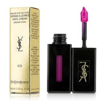 YVES SAINT LAURENT ROUGE PUR COUTURE VERNIS A LEVRES VINYL CREAM CREAMY STAIN - # 405 EXPLICIT PINK 5.5ML/0.18OZ