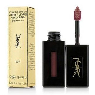 YVES SAINT LAURENT ROUGE PUR COUTURE VERNIS A LEVRES VINYL CREAM CREAMY STAIN - # 407 CARMIN SESSION 5.5ML/0.18OZ