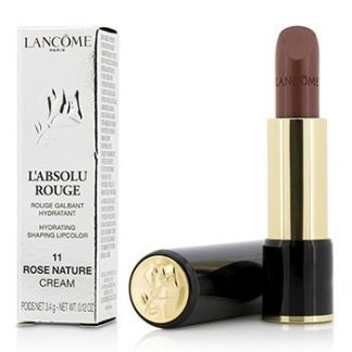 LANCOME L' ABSOLU ROUGE HYDRATING SHAPING LIPCOLOR - # 11 ROSE NATURE (CREAM) 3.4G/0.12OZ