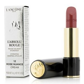 LANCOME L' ABSOLU ROUGE HYDRATING SHAPING LIPCOLOR - # 12 ROSE NUANCE (CREAM) 3.4G/0.12OZ