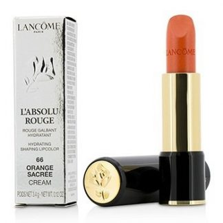 LANCOME L' ABSOLU ROUGE HYDRATING SHAPING LIPCOLOR - # 66 ORANGE SACREE (CREAM) 3.4G/0.12OZ