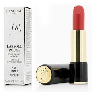 LANCOME L' ABSOLU ROUGE HYDRATING SHAPING LIPCOLOR - # 186 IDOLE (MATTE) 3.4G/0.12OZ