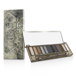 URBAN DECAY NAKED SMOKY EYESHADOW PALETTE (12X EYESHADOW, 1X DOUBLED ENDED SMOKY SMUDGER/TAPERED CREASE BRUSH) -