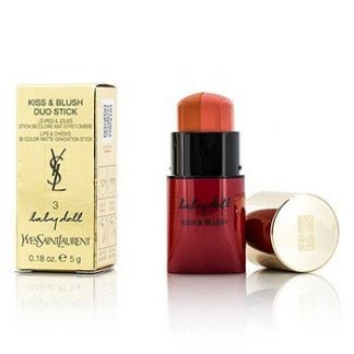 YVES SAINT LAURENT BABY DOLL KISS &AMP; BLUSH DUO STICK - # 3 FROM CUTE TO DEVILISH 5G/0.18OZ