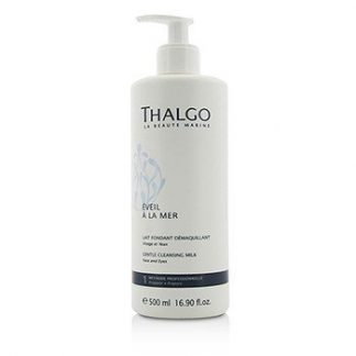 THALGO EVEIL A LA MER GENTLE CLEANSING MILK (FACE &AMP; EYES) - FOR ALL SKIN TYPES, EVEN SENSITIVE SKIN (SALON SIZE) 500ML/16.9OZ