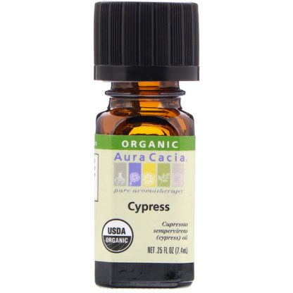 AURA CACIA, ORGANIC, CYPRESS, 0.25 FL OZ / 7.4ml