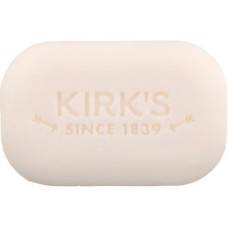 KIRK'S, 100% PREMIUM COCONUT OIL GENTLE CASTILE SOAP, ORIGINAL FRESH SCENT, 3 BARS, 4 OZ / 113g EACH