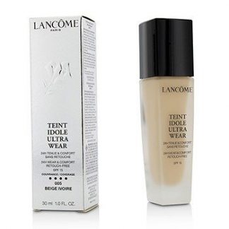 LANCOME TEINT IDOLE ULTRA WEAR 24H WEAR &AMP; COMFORT FOUNDATION SPF 15 - # 005 BEIGE IVOIRE 30ML/1OZ