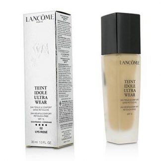 LANCOME TEINT IDOLE ULTRA WEAR 24H WEAR &AMP; COMFORT FOUNDATION SPF 15 - # 02 LYS ROSE 30ML/1OZ