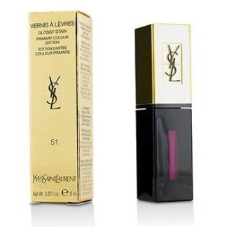 YVES SAINT LAURENT ROUGE PUR COUTURE VERNIS A LEVRES GLOSSY STAIN - # 51 MAGENTA AMPLIFIER 6ML/0.2OZ