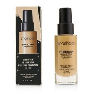 SMASHBOX STUDIO SKIN 15 HOUR WEAR HYDRATING FOUNDATION - # 1.0 (FAIR WITH COOL UNDERTONE + HINTS OF PEACH) 30ML/1OZ