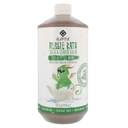 EVERYDAY SHEA, BUBBLE BATH, SHEA & LEMON BALM, EUCALYPTUS MINT, 32 FL OZ / 950ml