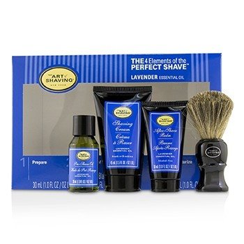 THE ART OF SHAVING THE 4 ELEMENTS OF THE PERFECT SHAVE MID-SIZE KIT - LAVENDER 4PCS