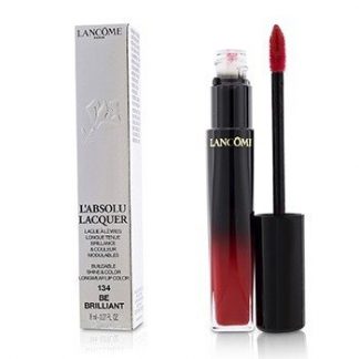 LANCOME L'ABSOLU LACQUER BUILDABLE SHINE &AMP; COLOR LONGWEAR LIP COLOR - # 134 BE BRILLIANT 8ML/0.27OZ