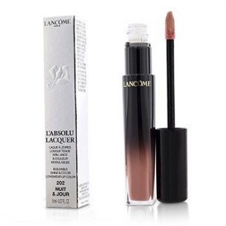 LANCOME L'ABSOLU LACQUER BUILDABLE SHINE &AMP; COLOR LONGWEAR LIP COLOR - # 202 NUIT &AMP; JOUR 8ML/0.27OZ