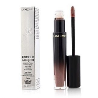 LANCOME L'ABSOLU LACQUER BUILDABLE SHINE &AMP; COLOR LONGWEAR LIP COLOR - # 308 LET ME SHINE 8ML/0.27OZ