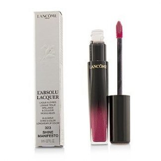 LANCOME L'ABSOLU LACQUER BUILDABLE SHINE &AMP; COLOR LONGWEAR LIP COLOR - # 323 SHINE MANIFESTO 8ML/0.27OZ