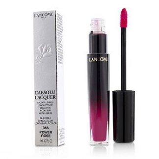 LANCOME L'ABSOLU LACQUER BUILDABLE SHINE &AMP; COLOR LONGWEAR LIP COLOR - # 366 POWER ROSE 8ML/0.27OZ