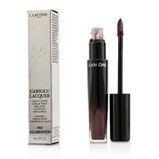 LANCOME L'ABSOLU LACQUER BUILDABLE SHINE &AMP; COLOR LONGWEAR LIP COLOR - # 492 CELEBRATION 8ML/0.27OZ