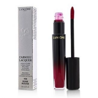 LANCOME L'ABSOLU LACQUER BUILDABLE SHINE &AMP; COLOR LONGWEAR LIP COLOR - # 168 ROSE ROUGE 8ML/0.27OZ