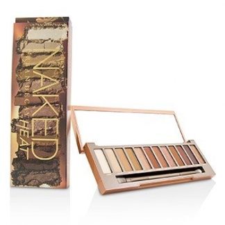 URBAN DECAY NAKED HEAT PALETTE: 12X EYESHADOW, 1X DOUBLED ENDED BLENDING / DETAILED CREASE BRUSH -