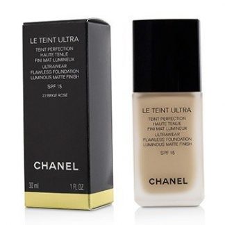 CHANEL LE TEINT ULTRA ULTRAWEAR FLAWLESS FOUNDATION LUMINOUS MATTE FINISH SPF15 - # 22 BEIGE ROSE 30ML/1OZ