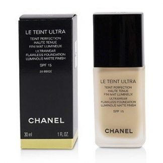 CHANEL LE TEINT ULTRA ULTRAWEAR FLAWLESS FOUNDATION LUMINOUS MATTE FINISH SPF15 - # 20 BEIGE 30ML/1OZ