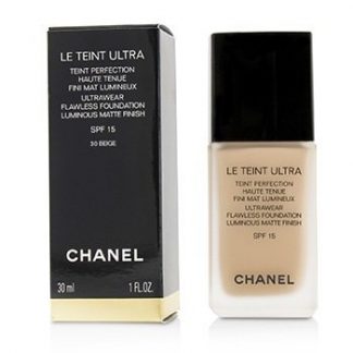 CHANEL LE TEINT ULTRA ULTRAWEAR FLAWLESS FOUNDATION LUMINOUS MATTE FINISH SPF15 - # 30 BEIGE 30ML/1OZ