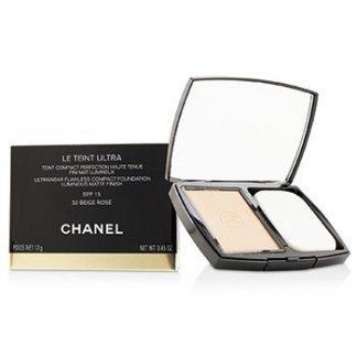 CHANEL LE TEINT ULTRA ULTRAWEAR FLAWLESS COMPACT FOUNDATION LUMINOUS MATTE FINISH SPF15 - # 32 BEIGE ROSE 13G/0.45OZ