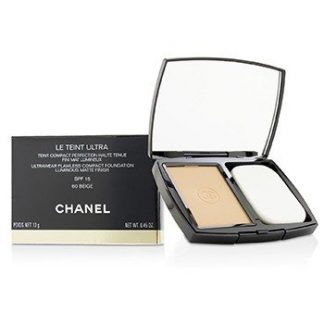 CHANEL LE TEINT ULTRA ULTRAWEAR FLAWLESS COMPACT FOUNDATION LUMINOUS MATTE FINISH SPF15 - # 60 BEIGE 13G/0.45OZ